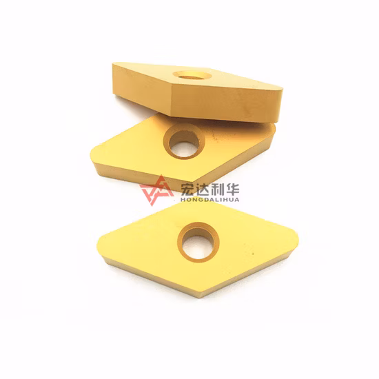 ISO Standard CNC Turning Vnmg Golden Coating Inserts for Cast Irons, Steel Cutting