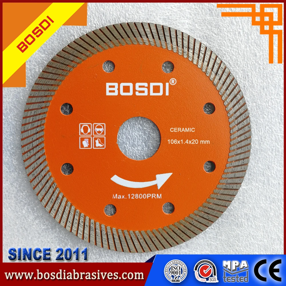 Diamond Saw Blade, Cutting Disc/Wheel/Tools, 106X1.4X8X20mm, Cutting Ceramic, Marble